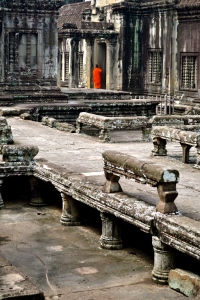Monk at Angkor Wat, Siem Reap