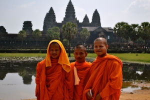 Monks at Angkor Wat, Siem Reap