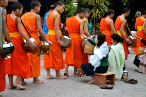 Alms Giving Ceremony in Luang Prabang